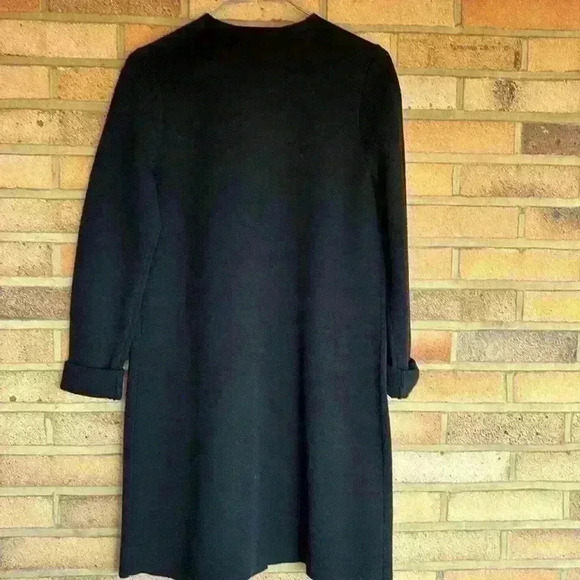 Eileen Fisher Petites 100% wool long sleeve button front cardigan coat - Picture 7 of 9